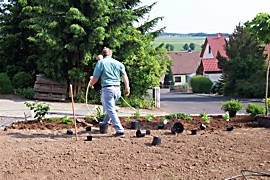 Außenanlage wird angelegt